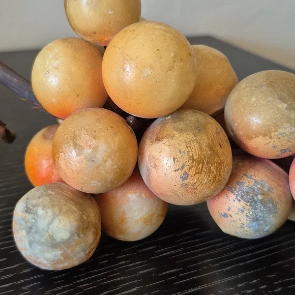 Mid Century Modern Alabaster Grapes Decor - Picture 2 of 5